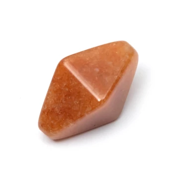 Vörös aventurin gyöngy, 15x8 mm