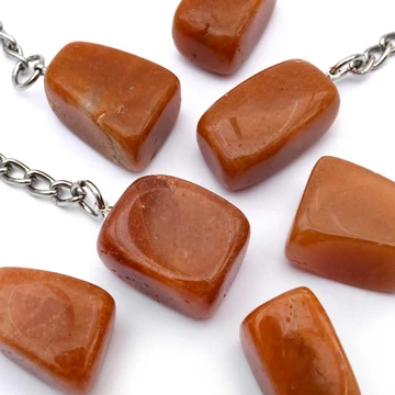 Vörös aventurin kulcstartó (nagyobb)