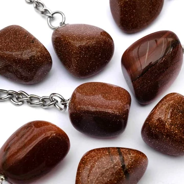 Napkőbarna kulcstartó, szintetikus (nagyobb)