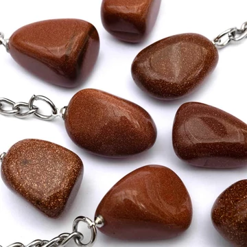 Napkőbarna kulcstartó, szintetikus (kisebb)