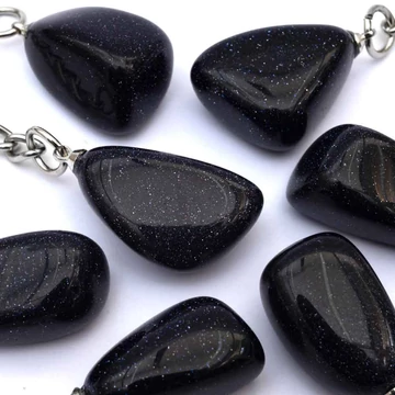 Napkőkék kulcstartó, szintetikus (kisebb)