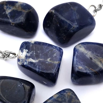 Szodalit kulcstartó (nagyobb)