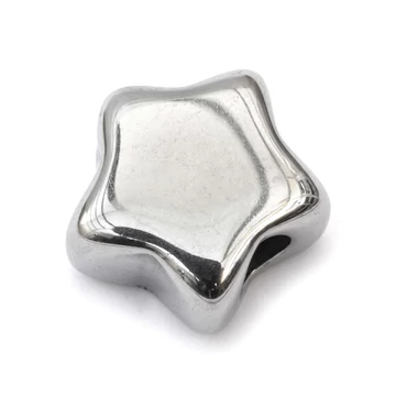 Nemesacél csillag köztes dísz, 11x11x6 mm, 1 db