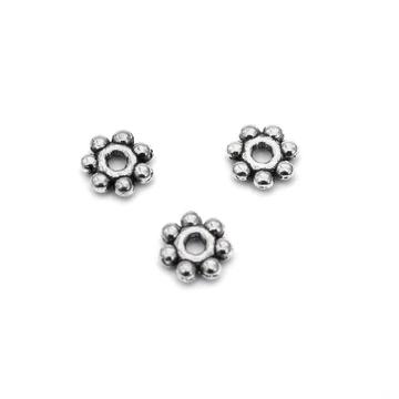 Bali gyöngy köztes dísz, 4 mm (kb. 100 db)