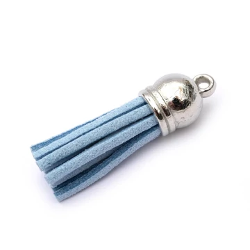 Bojt, világoskék, műbőr, 35x10 mm