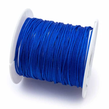 Műselyem szál tekercsben, sötétkék, 0,8 mm, kb. 10 m