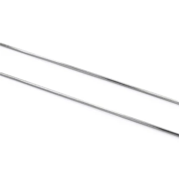 Nemesacél lánc, kígyólánc, 0,8 mm, 40 cm, 1 db