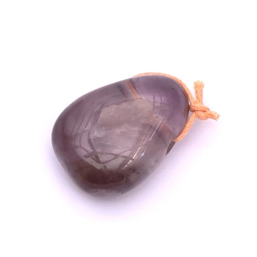 Ametiszt fúrt medál