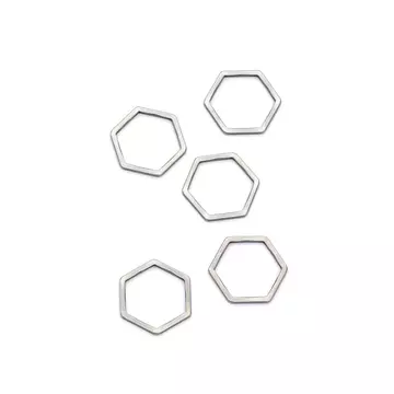 Nemesacél hexagon összekötő elem (5 db)