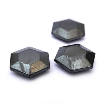 Hematit hexagon tündérkő, 30 mm