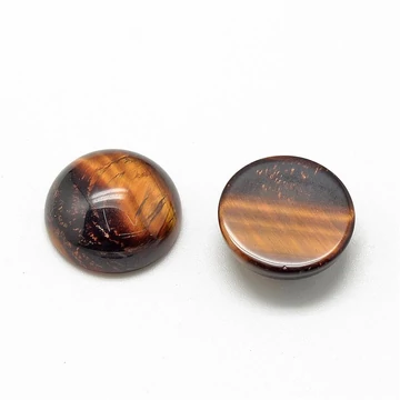 Tigrisszem cabochon kő, 8x4 mm (2 db)