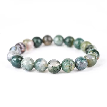 Mohaachát gumis karkötő, 10 mm