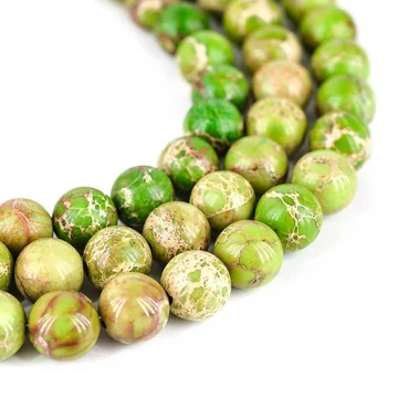 Regalit (világoszöld) golyós szál, 10 mm, kb. 39 cm