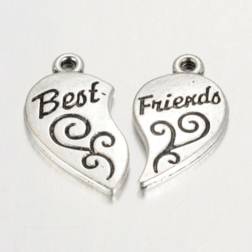 Best Friends szív indás medál (3 pár)
