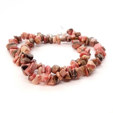 Rodonit törmelékköves nyaklánc, 40 cm