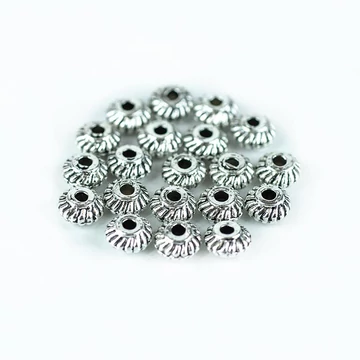 Bali gyöngy köztes dísz (2), 6 mm (50 db)