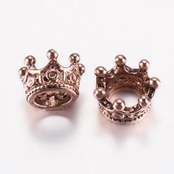 Korona (rosegold) köztes dísz, 10,5x7 mm (2 db)