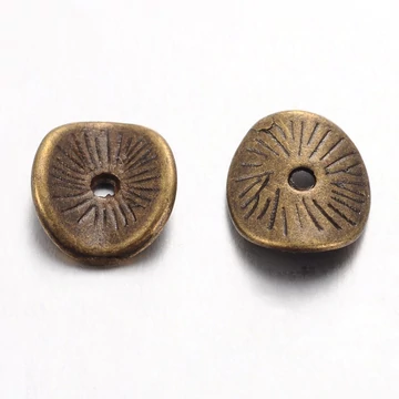 Tallér köztes dísz, bronz szín, 9 mm, 20 db