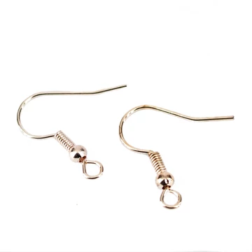 Rugós (rosegold szín) fülbevaló akasztó (100 db)