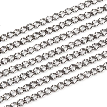 Csavart szerelőlánc, 2,7x2x0.4mm (5 m)