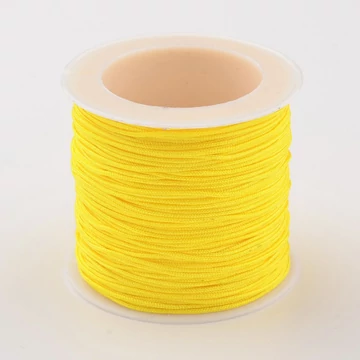 Műselyem szál (sárga) tekercsben, 0,8 mm, kb. 30 m