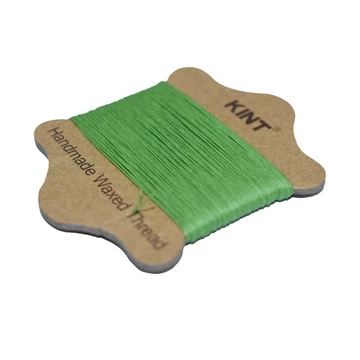 Viaszolt nylon gyöngyfűző szál, világoszöld, 0,45 mm, kb. 20 m