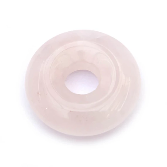 Donut, rózsakvarc, 20 mm