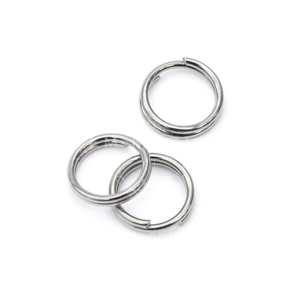 Nemesacél dupla karika, 6 mm, 20 db