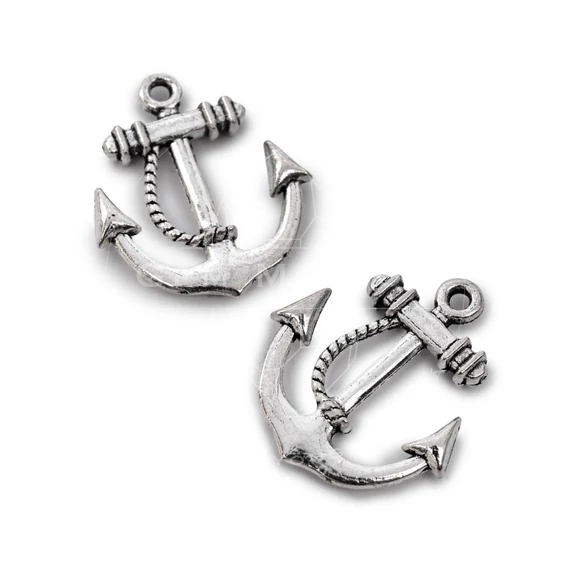 Horgony medál, nagy, 23x20 mm (2 db)
