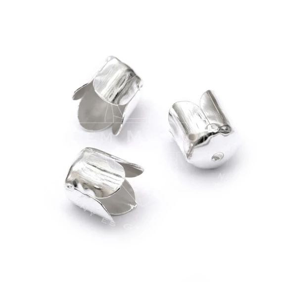 Gyöngykupak (ezüst szín), 6,5 mm (10 db)