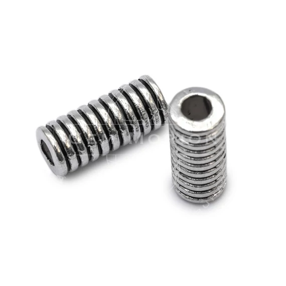 Henger köztes dísz, csíkos, 12x5 mm (5 db)
