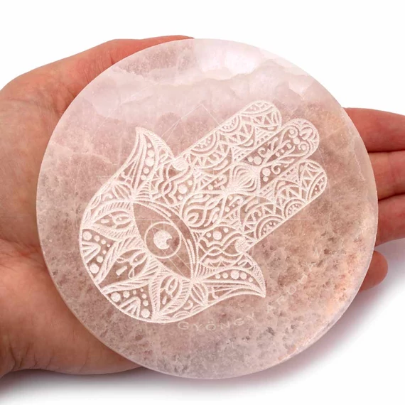 Szelenit korong, Fatima keze, 10 cm