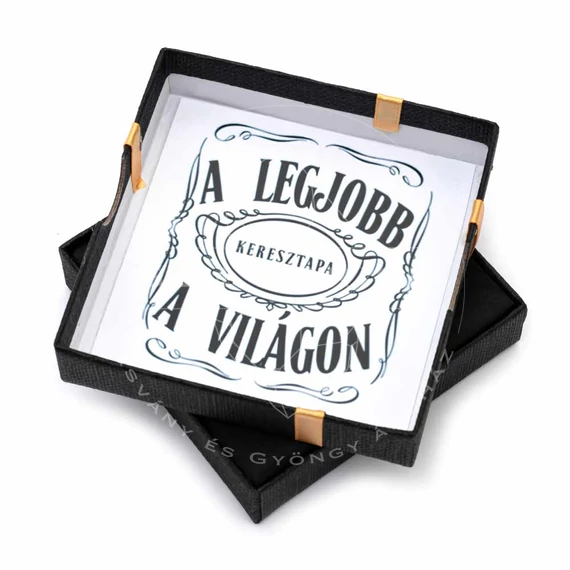 A legjobb keresztapa a világon kísérő kártya, 8,5x8,5 cm