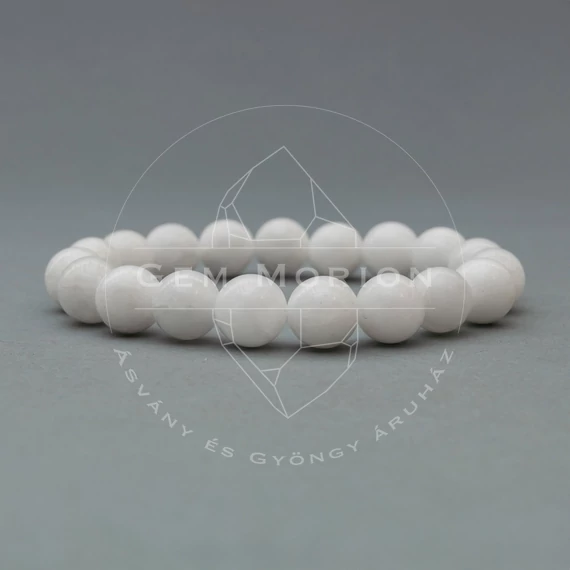 Hójáde gumis ásvány karkötő, 10 mm