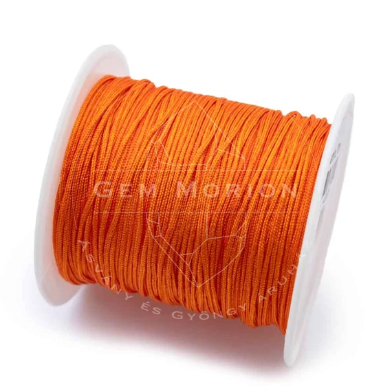 Műselyem szál tekercsben, narancssárga, 0,8 mm, kb. 10 m