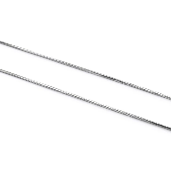 Nemesacél lánc, kígyólánc, 0,8 mm, 40 cm, 1 db