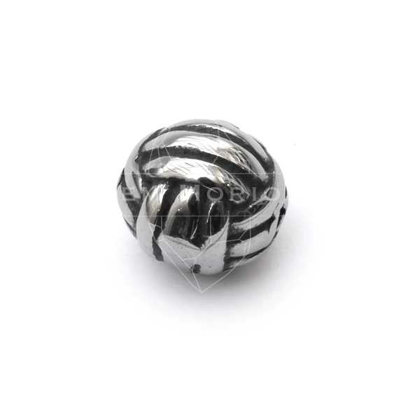 Nemesacél röplabda köztes dísz, 7 mm, 1 db