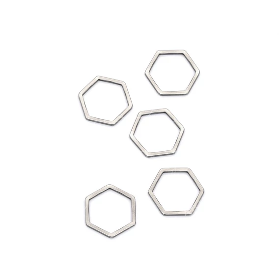 Nemesacél hexagon összekötő elem (5 db)