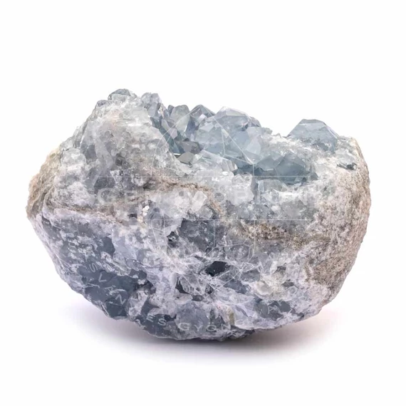 Cölesztin, free form geóda, 965 g