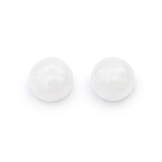 Hegyikristály cabochon kő, kerek, 8 mm, 2 db