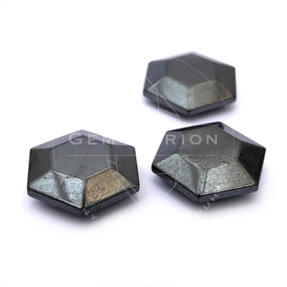 Hematit hexagon tündérkő, 30 mm
