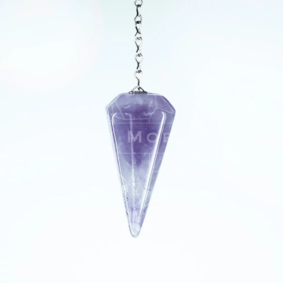 Ametiszt nagy inga, kb. 3-4 cm