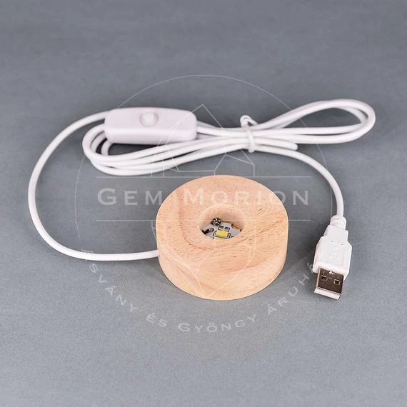 Fa talpas színváltós USB lámpa