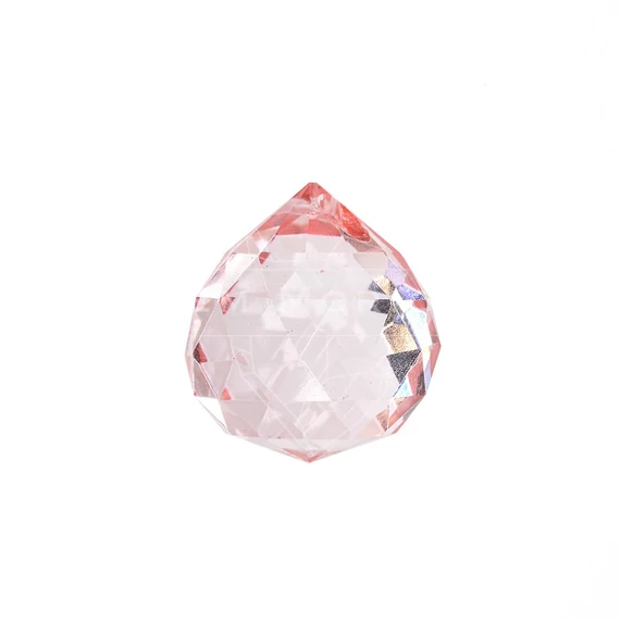 Feng Shui kristály, rózsaszín, 3 cm
