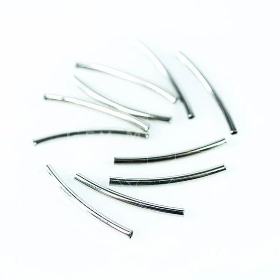 Íves cső köztes dísz, 2x25 mm (20 db)
