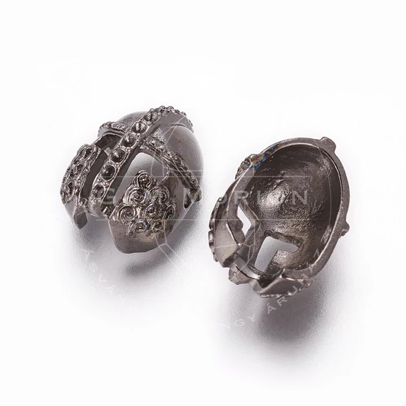 Gladiátor sisak (gunmetal szín) köztes dísz (3 db)