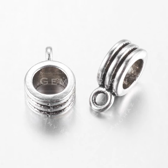 Medáltartó köztes dísz, 3 csíkkal, 12,5x8x5 mm, 10 db