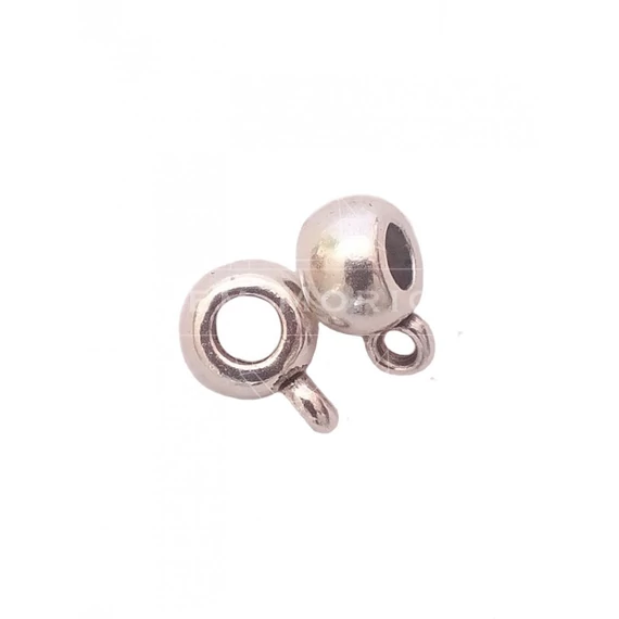 Medáltartó köztes dísz, sima, kicsi, 9x6x4 mm, 20 db