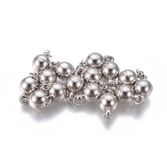 Mágneskapocs, 8 mm (5 db)