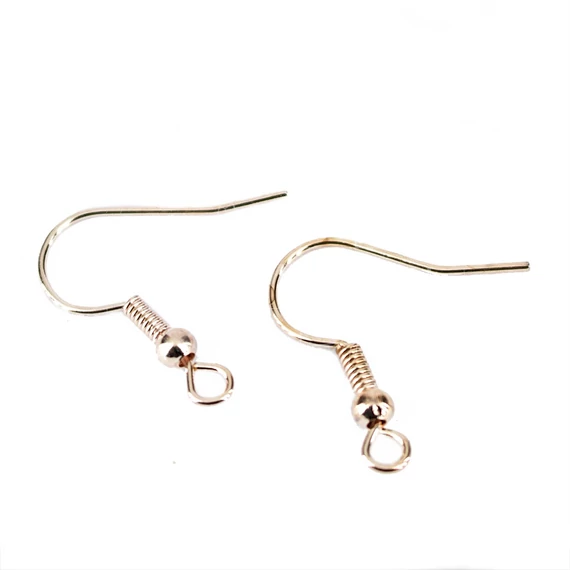 Rugós (rosegold szín) fülbevaló akasztó (100 db)